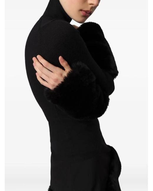 Faux-fur Trim Jumper