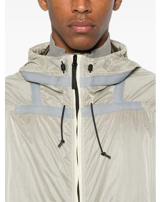 Stone Island Natural Hooded Panelled Jacket for men