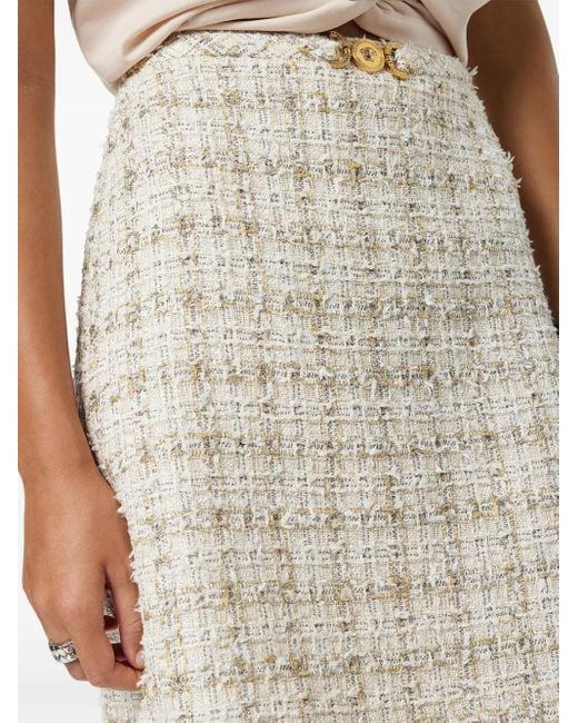 Versace Natural Flared Mini Skirt