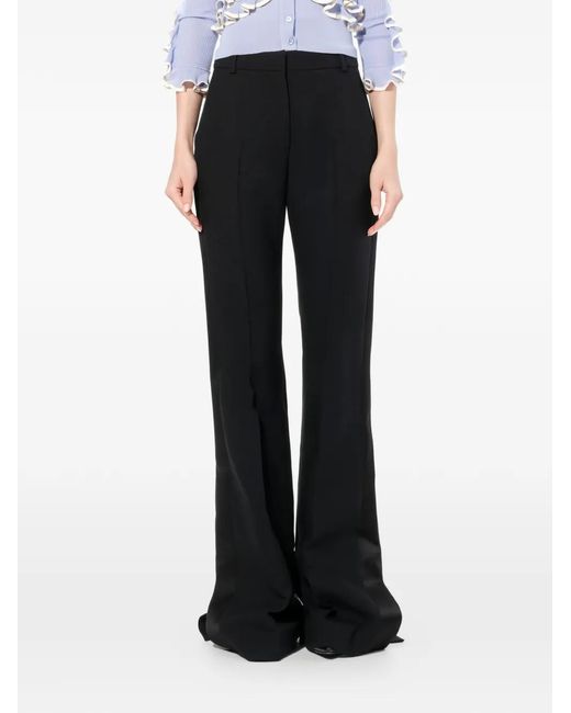 McQueen Black Light Wool Trousers