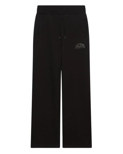 Gcds Black Logo-Print Track Pants
