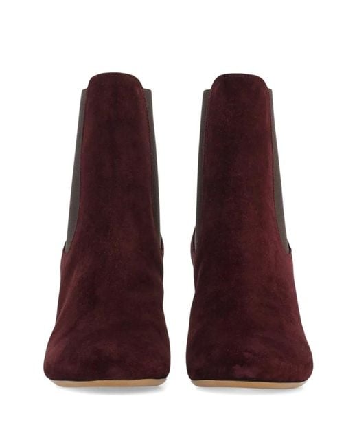 Ferragamo Brown Mid Heel Chelsea Boots