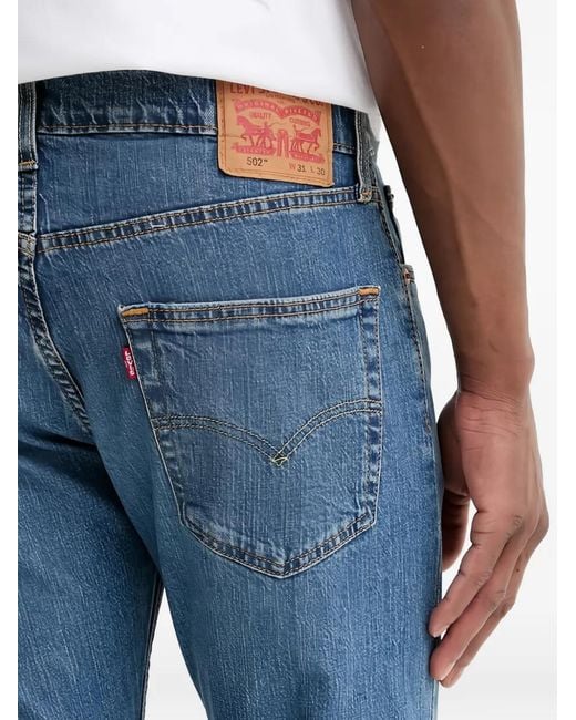 Levi's Blue 502 Taper Denim Jeans for men