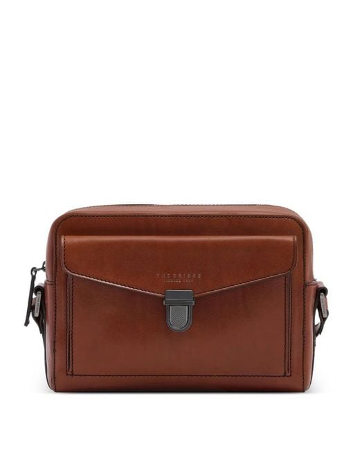 The Bridge Laptoptasche Mit Push-Lock in Brown für Herren