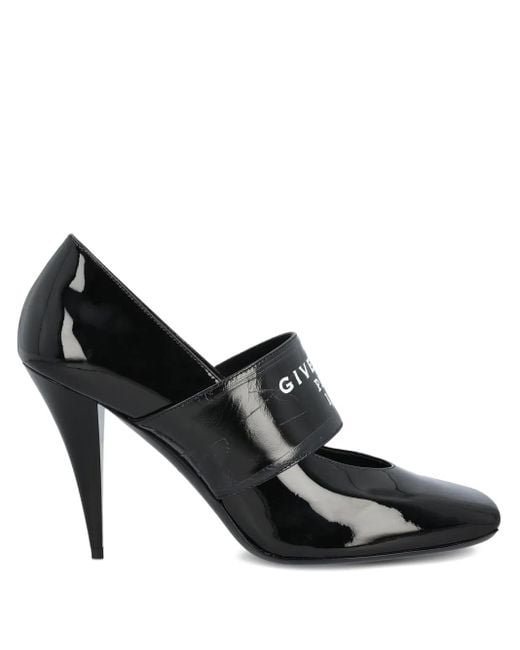 Givenchy Logo-plaque Patent Leather Pumps Black