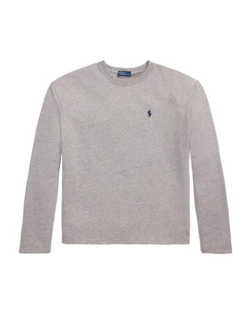 Polo Ralph Lauren Gray Long-Sleeve Crew-Neck T-Shirt