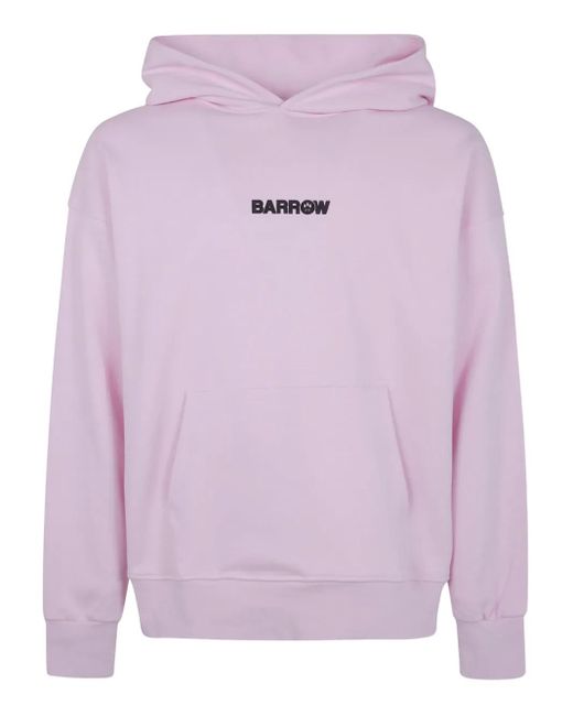 Barrow Pink Teddy-Print Hoodie