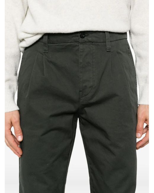 C P Company Gray Pleated Trousers for men