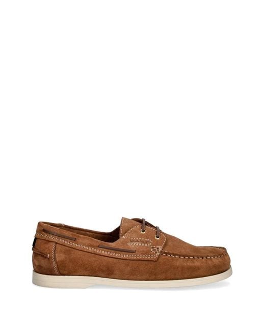 Gant Brown Suede Boat Shoes for men
