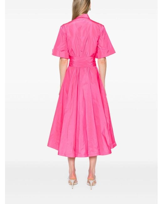 Sara Roka Pink Marysole Belted Maxi Dress