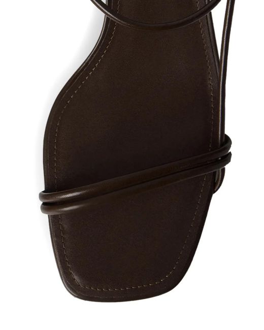 12 STOREEZ White Strappy Leather Sandals