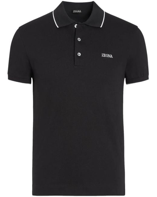 Zegna Black T-Shirts And Polos for men