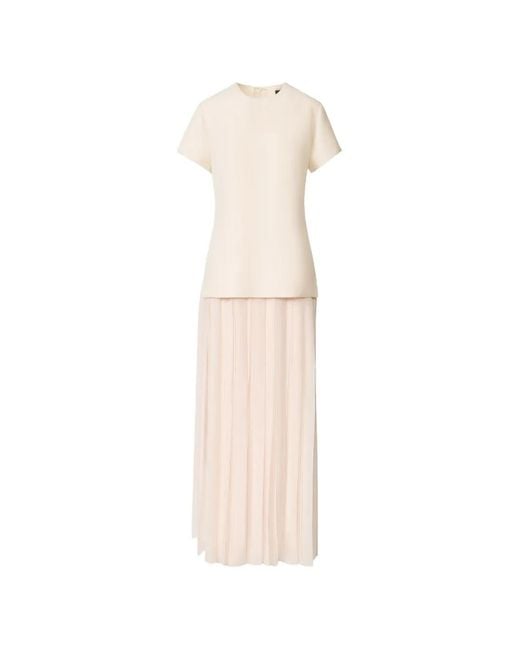 Fabiana Filippi White Pleated Dress