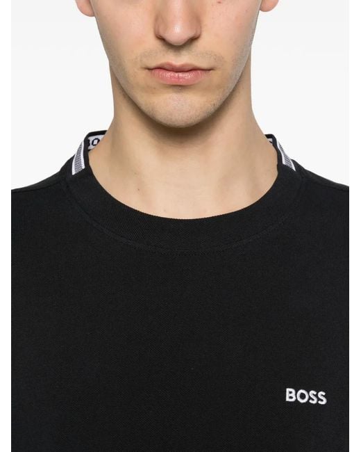 Boss Black Logo-Print T-Shirt for men