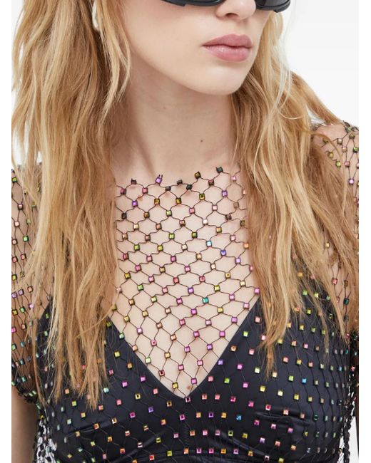 Herskind Gray Square-Embellishment Top