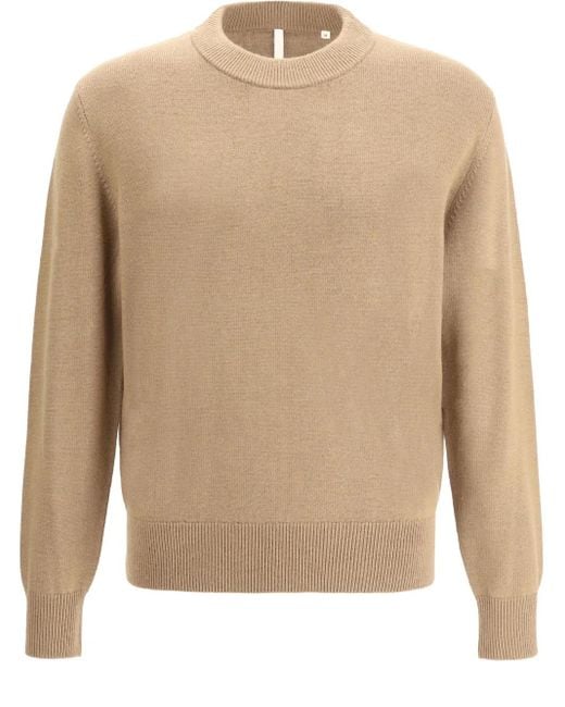 sunflower Natural Crew Neck Jumper for men