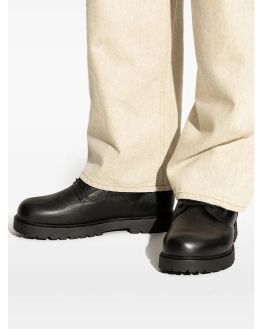 メンズ Birkenstock Highwood レザーブーツ Black