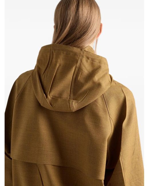 Prada Natural Mélange Hopsack Wool Jacket