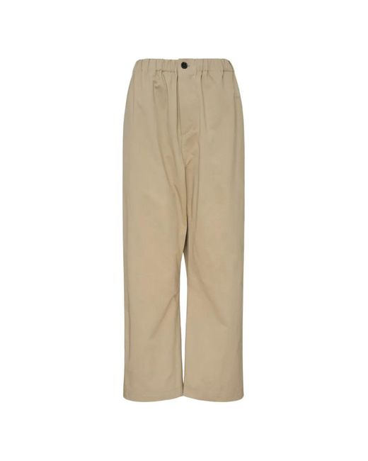 Sofie D'Hoore Natural Elasticated-Waistband Straight-Leg Trousers