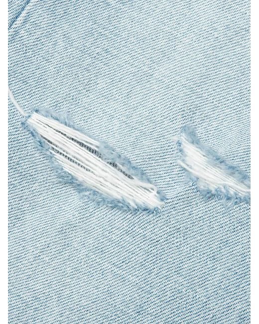 Ksubi Blue Van Winkle Krystal Distressed Jeans for men