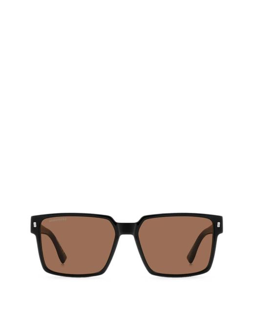 DSquared² Black Square-Frame Sunglasses for men