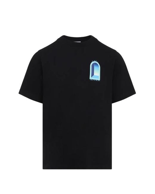 Casablanca Black Crew Neck T-Shirt for men