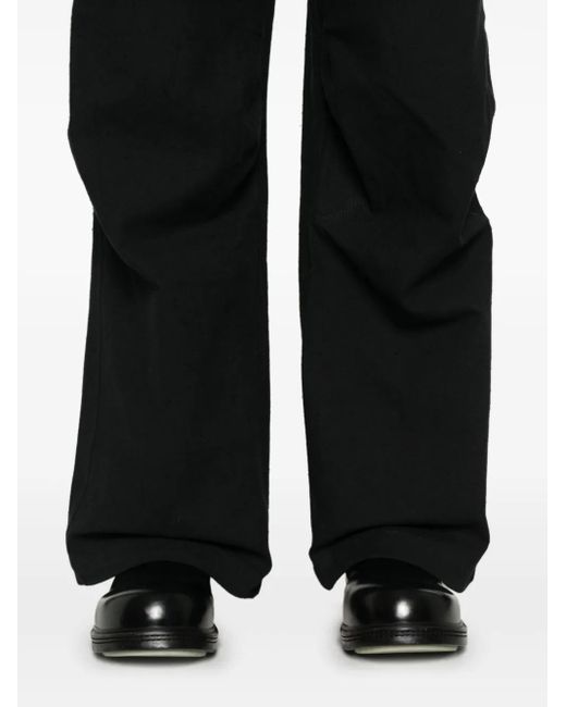 JOE CHIA Black Xerx Wide-Leg Trousers for men