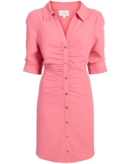 Robe-chemise Elina à fronces Cinq À Sept en coloris Pink