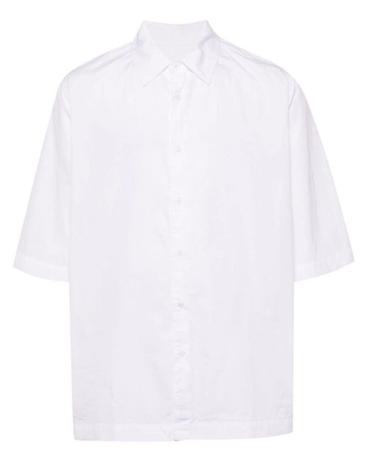 Casey Casey White Short-sleeve Cotton Shirt for men