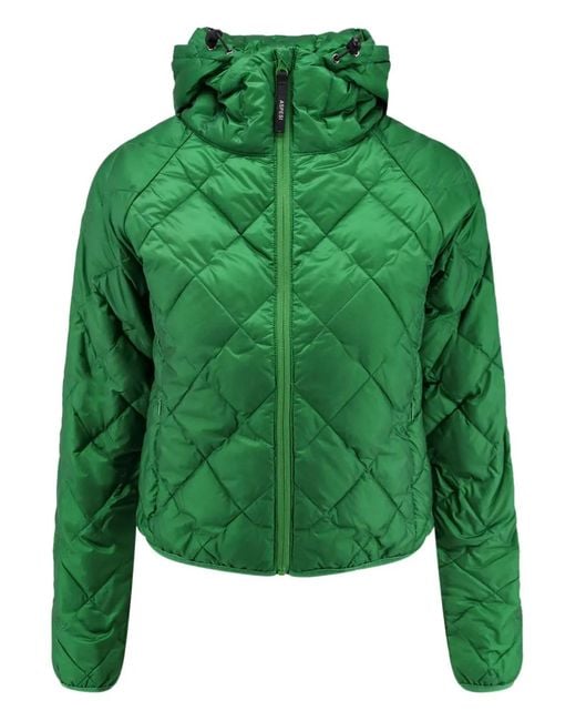 Aspesi Green Zip Hooded Jacket