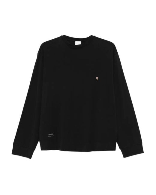 Nanushka Kazmer Katoenen T-Shirt Met Lange Mouwen in het Black