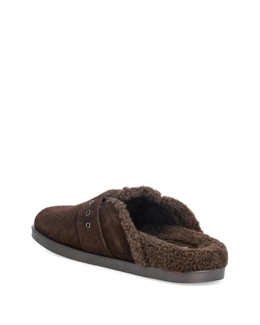Blauer Brown Buckle-Strap Loafers