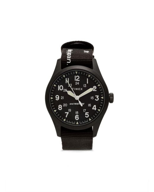 And Wander Black X Timex Expedition North Post Solar 32mm for men