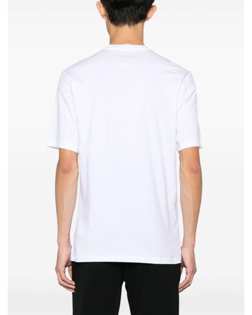 T-shirt en coton à imprimé ourson Moschino pour homme en coloris White