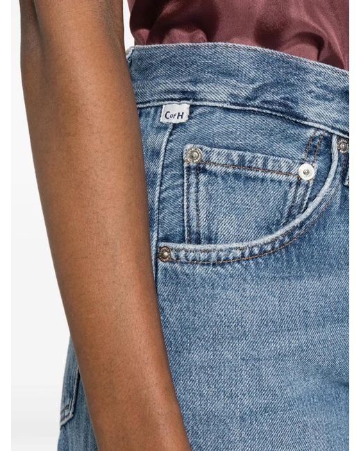 Citizens of Humanity Blue Side-Slit Jeans