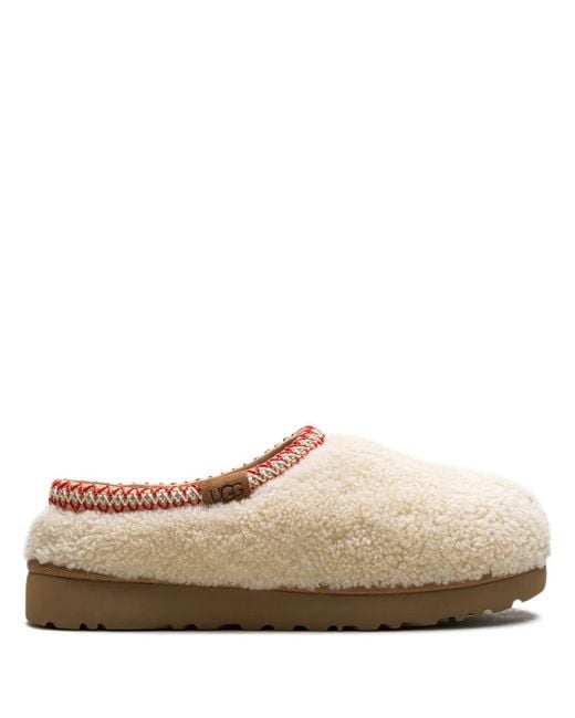 Ugg White Cream Tasman Maxi Curl Pantoffeln