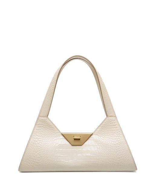 Bally Natural Small Trilliant Embossed-Python Shoulder Bag