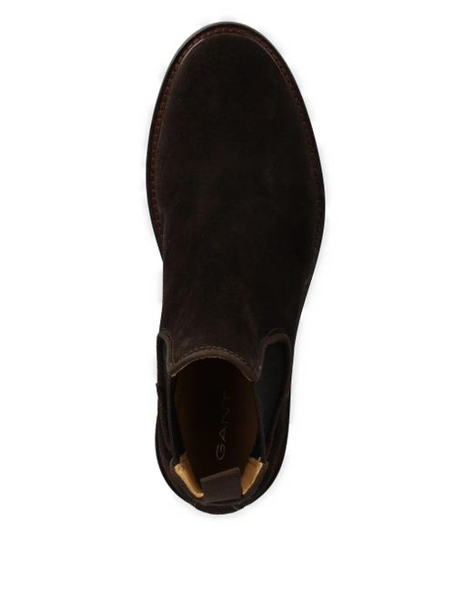 メンズ Gant レザー ブーツ Black