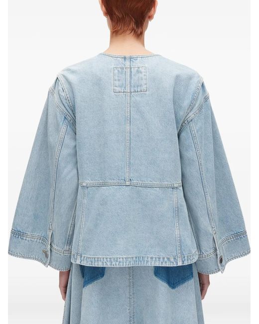 3.1 Phillip Lim Blue Flap-Pocket Jacket