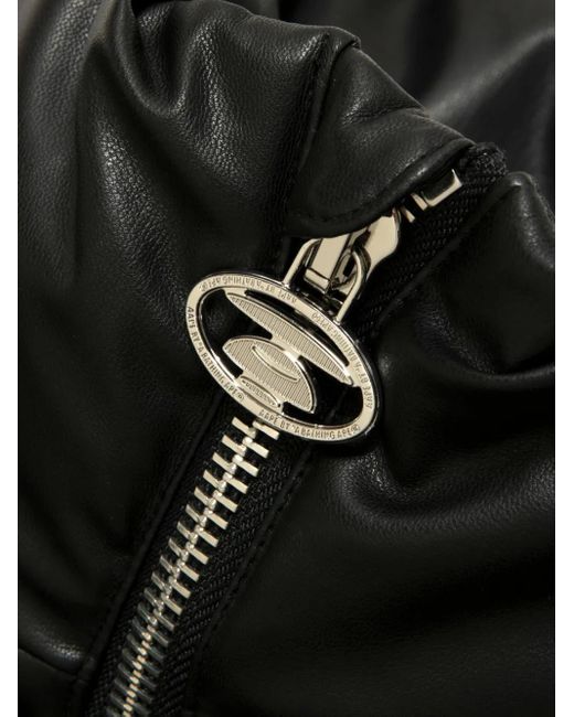 Aape By A Bathing Ape Black Logo-Embroidered Padded Jacket for men