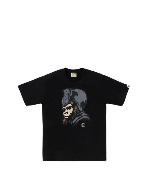 A Bathing Ape Black Graphic T-Shirt for men