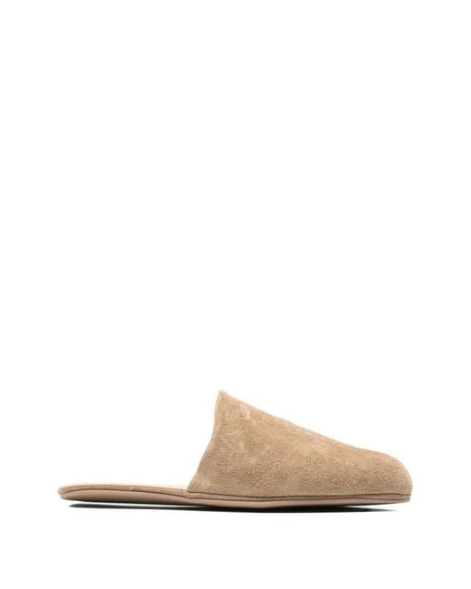 Our Legacy White Cigarr Suede Mules for men