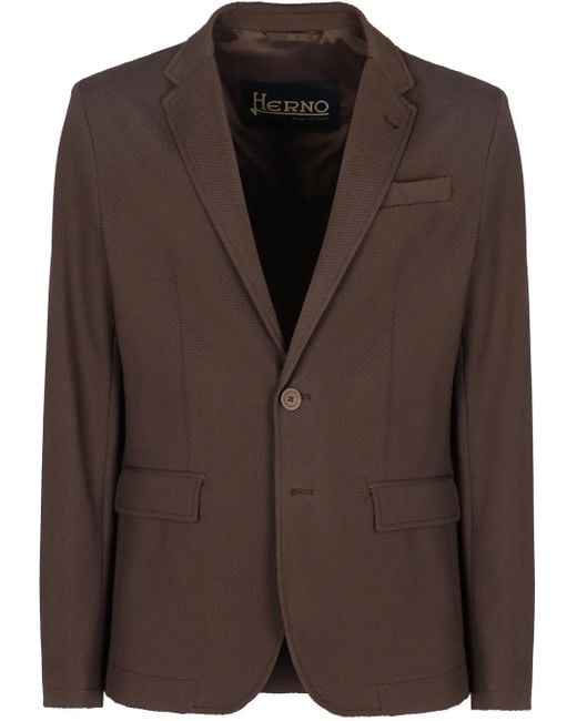 Herno Einreihiges Sakko in Brown für Herren