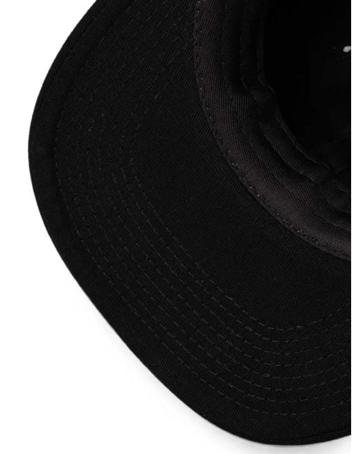Market Black Graphic-Embroidery Cotton Baseball Cap
