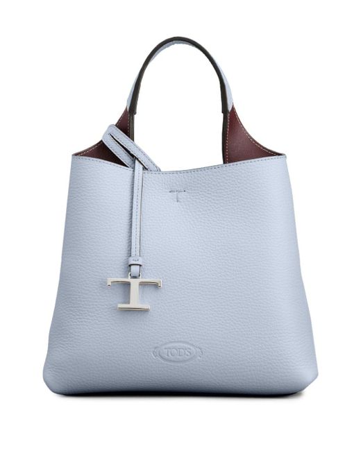 Tod's Blue Timeless Leather Tote Bag