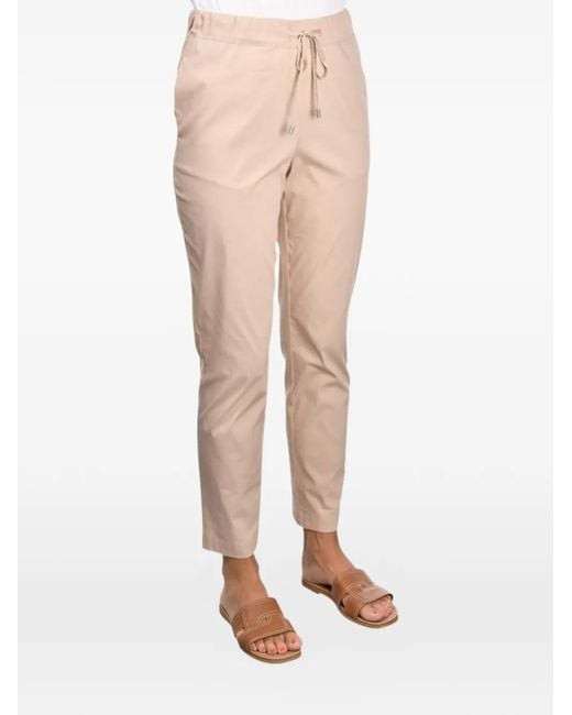 Gran Sasso White Drawstring Trousers