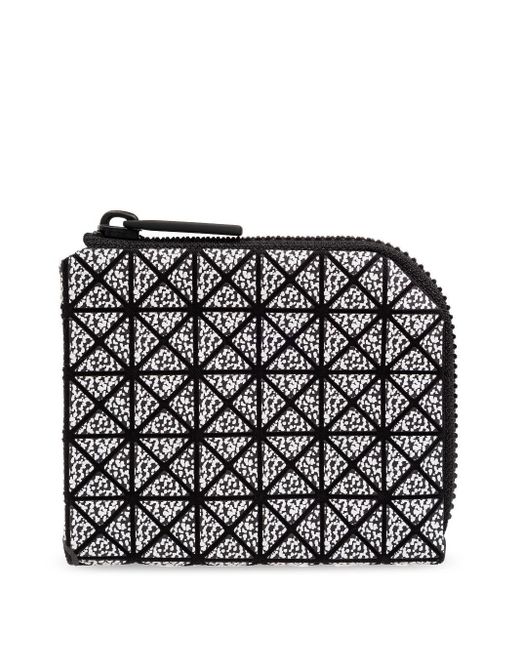 Bao Bao Issey Miyake Black Geometric-pattern Cotton Wallet