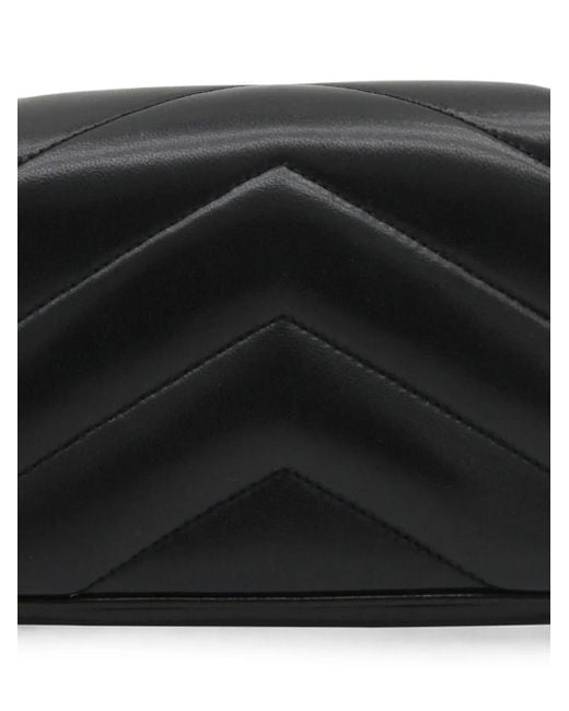 Saint Laurent Black Loulou Quilted Leather Mini Shoulder Bag