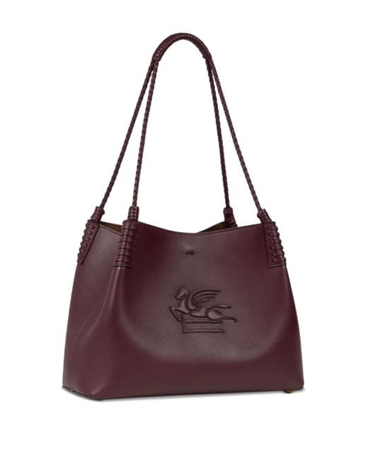 Etro Purple Medium Libra Tote Bag