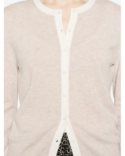 Bompard White Button Cardigan